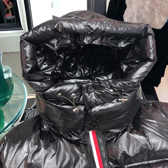 Moncler Black Men's and Women's Rainbow Stripe Double Zip Down Jacket - Picture 2 of 8